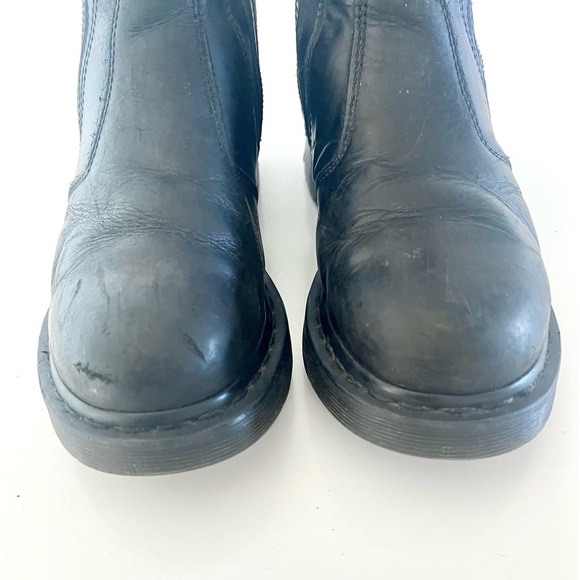 Dr. Martens 2976 Alyson Black Double Zip Unisex Chelsea Leather Boots Size 9 - Picture 6 of 16